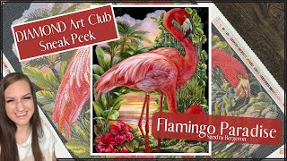 Diamond Art Club Sneak Peek “Flamingo Paradise” by Sandra Bergeron