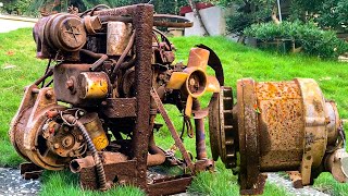 COMPLETE RESTORATION VIDEO: Rusty Kubota Generator? Here's How To Restore Its Power And Efficiency