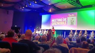 Intervention de Manon Aubry, tête de liste LFI, au meeting à Alexpo Grenoble