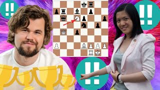 Epic chess game 112 Magnus Carlsen vs Hou Yifan