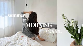 Summer 6AM Morning Routine 2023 🩰 | aesthetic & productive + healthy habits