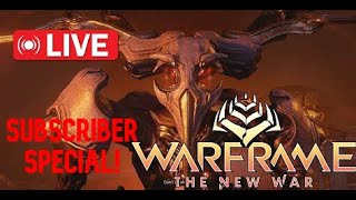 WARFRAME REPLAYING THE NEW WAR PART 1 900 SUBSCRIBER SPECIAL!!!