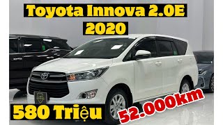 Toyota Innova 2.0E 2020 - 580 triệu - Giá trị cốt lõi, bền bĩ-7 chỗ gầm cao-chuyên thu mua xe oto cũ