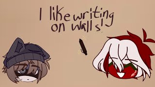 I like writing on walls! [] Countryhumans []