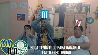 🇦🇷Boca Jrs 0 - 0 Palmeiras🇧🇷 | Reacción Racinguista y Millonaria | Conmebol Libertadores 2023