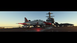 T-45C GOSHAWK (NEW MOONGOOSE WSO) CARRIER LANDINGS MILTECH SUPER CARRIER