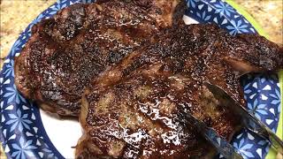 Wagyu Ribeyes from Hassell Cattle Company done on Weber Spirit by East Texas Cooking and Outdoors