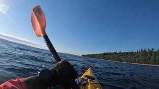 after work meditation and work out, my 6 miles of pleasure in my neighborhood, Puget sound paddling