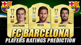 FIFA 21 | FC BARCELONA PLAYERS RATINGS PREDICTION | w/ Messi, Suarez & Griezmann