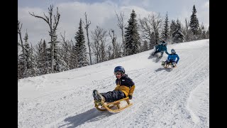 La plus longue piste de luge traditionnelle en Amérique du Nord