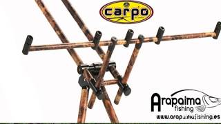 Rod Pod Camou de Carpo, presentado por Arapaima Fishing