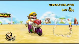 Mario Kart Wii - Wario - 150cc Banana Cup - Bowser Bike マリオカートWii - ワリオ - 150cc バナナカップ - スーパーバウザー