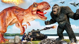 Jurassic Showdowns: Most Intense Dinosaur Battles | Kong 2 Vs T-rex | Jurassic Park