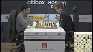 SICILIAN DEFENCE OPENING - VISWANATHAN ANAND VS MAGNUS CARLSEN - BLITZ CHESS 2017 NORWAY