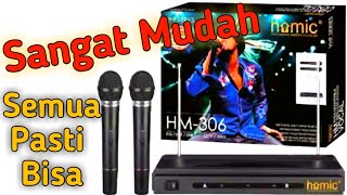 Cara Mengatasi Dengung Pada Mic Wireless Homic HM-306 //Auto josss karoke