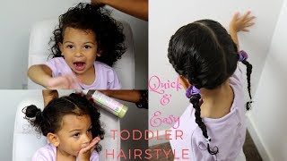 CUTE & EASY TODDLER HAIRSTYLES | 2 BRAIDS TUTORIAL