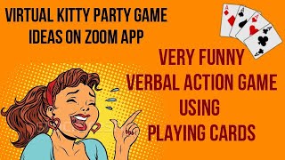 Verbal Action One Minute Card Game | Funny Games|  KITTY GAMES LATEST /#Ladies Kitty party game