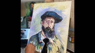 Claude Monet Self Portrait Making