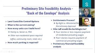 Project Feasibility Analysis: How a Developer Assesses Land Use Potential for Affordable Housing