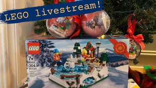 LEGO Livestream: Holiday Skating Rink and custom LEGO ornaments!