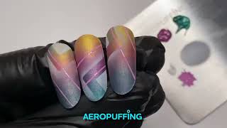 Aeropuffing Nail Art Tutorial - Karma Chameleon