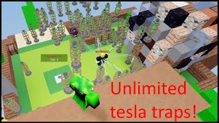 Tutorial on how to be able to place unlimited tesla traps (Roblox Bedwars)