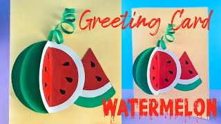 Watermelon Paper Card