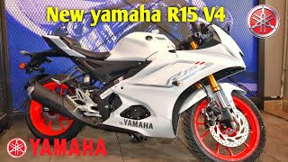 New yamaha R15 in white colour  || Full Review Price #yamahar15v4 #r15 #r15v4 #yamaha