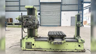 TOS (Czech Republic) H-63 Horizontal Boring Machine - with Facing Chuck & Tail-Stock