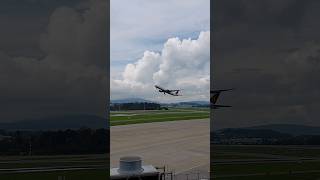 Air Canada Boeing 777 takeoff at Zurich Airport