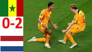 Senegal VS Netherlands 0-2 Extended Highlights All Goals FIFA WORLD CUP 2022 || Gakpo | Klaassen