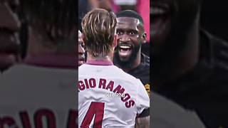 Ramos vs Rüdiger FIGHT 😳😳😳 #sergioramos #antoniorudiger #fight #viraledit #trendingshort