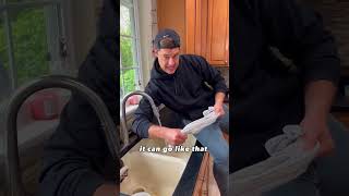 Don't get your arm WET challenge! #puzzle #comedy #funnyvideos