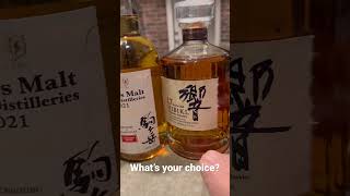 What’s your choice?! #hakushu #nikka #ichirosmalt #hibiki #japanesewhisky #liquidgold #whisky