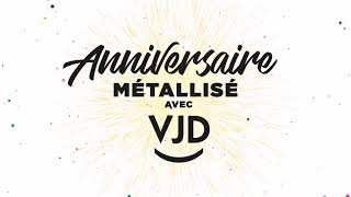 Anniversaire métallisé or et blanc !