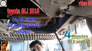 How to change engine oil , air filter , oil filter example GLI 2016