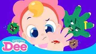 Don't Scratch your Scab!! 🩹 | Safety Rap Battle 🚨 Germs Attack, Scabs Protect | Dragon Dee Kid Songs