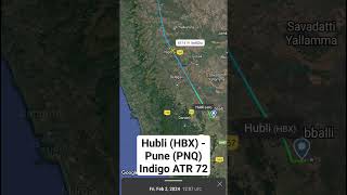 Hubli (HBX) - Pune (PNQ) Indigo ATR 72 #shorts