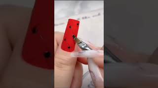 Red Illusion Nail Design #nailart #naildesign #nailpolish #trendingshorts #shortvideo