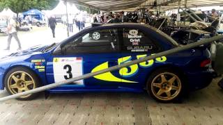 Goodwood Festival of Speed 2017: rally - Ford RS200, Colin McRae Subaru Impreza, paddock