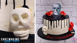 Halloween Skull Cake