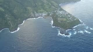 An aerial view of Owia St. Vincent & the Grenadines.