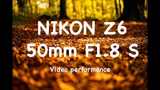 Nikon Z6 and 50mm f1.8 S prime lens - Autumn Walk (video)