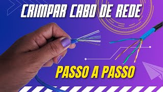 Como CRIMPAR cabo de rede cabo de internet #lucominformatica