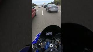 Lane splitting nice and steady #youtube #trending #lanesplitting #subscribe #moto #trend #motovlog