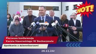 Pierwsza konferencja Karola Nawrockiego w Sochaczewie! Mocne!!!