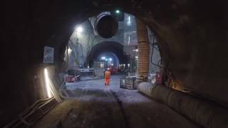 Take a tour underneath London - Crossrail train tunnels