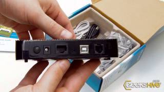 ADSL2+ Ethernet-USB Modem Router - TP-Link - Unboxing by www.geekshive.com