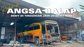 ANGSA BALAP MULAI BERSOLEK BODY DI TINGGIKAN | BAIHAQI BODY REPAIR MALANG