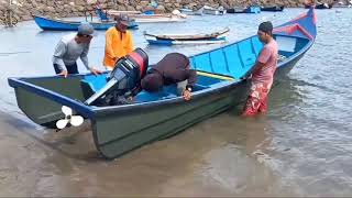 speed baot/ perahu fiber hasil karya anak Aceh semoga bisa terus berkembang